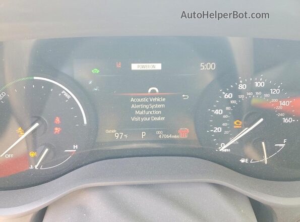 5TDBRKEC1SS253423 2025 TOYOTA SIENNA White Instrument cluster view