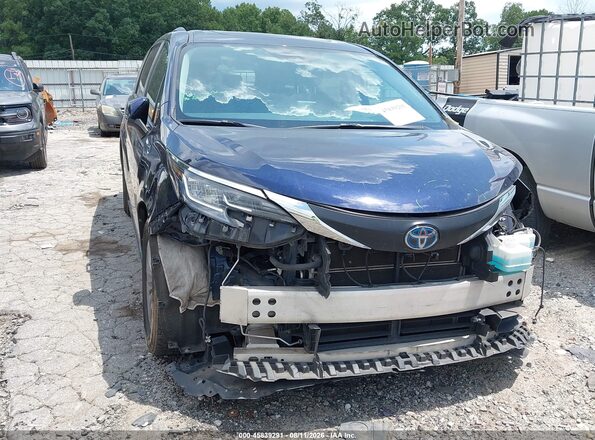 5TDBRKEC4MS032420 2021 TOYOTA SIENNA Blue Widok z przodu
