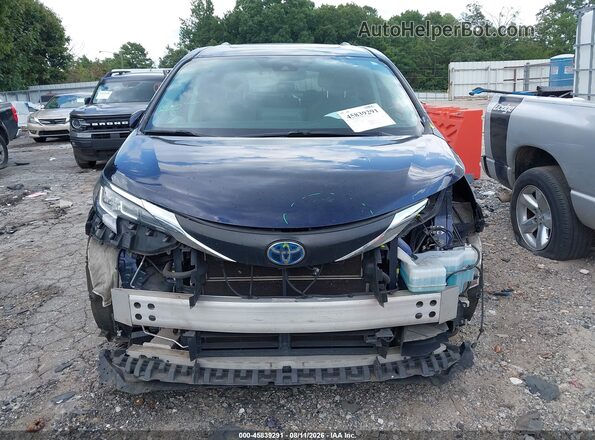 5TDBRKEC4MS032420 2021 TOYOTA SIENNA Blue Widok zestawu wskaźników
