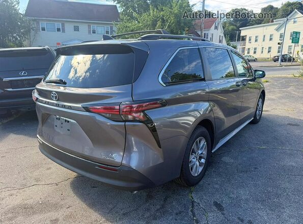 5TDBRKEC5NS122564 2022 TOYOTA SIENNA Black Tył prawy