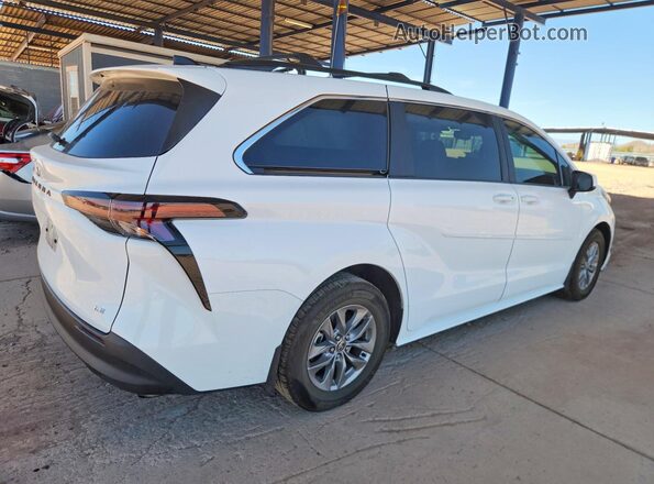 5TDBRKEC7SS287589 2025 TOYOTA SIENNA White Задня права чверть
