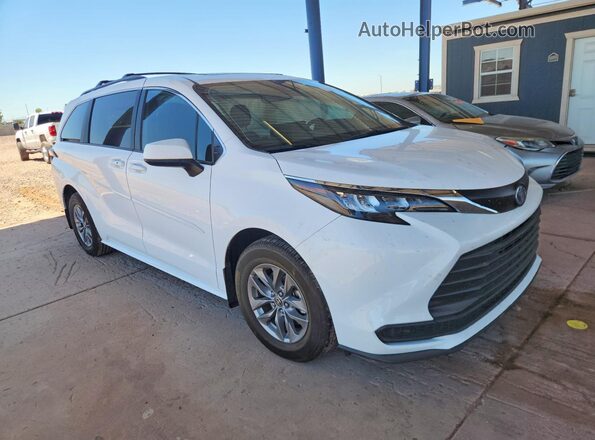 5TDBRKEC7SS287589 2025 TOYOTA SIENNA White Передня права чверть