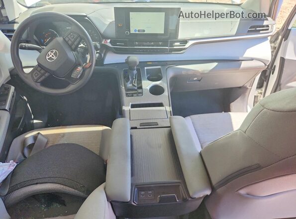 5TDBRKEC7SS287589 2025 TOYOTA SIENNA White Вид панелі приладів