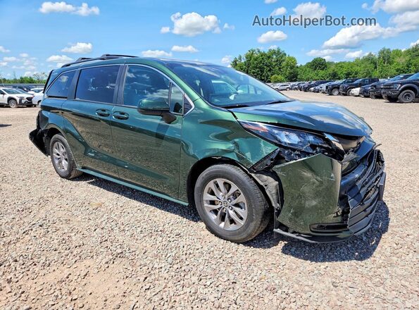 5TDBRKEC8SS240846 2025 TOYOTA SIENNA Green Front right