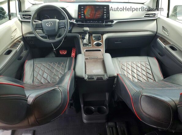 5TDBRKECXNS076505 2022 TOYOTA SIENNA White წინა პანელის ხედი