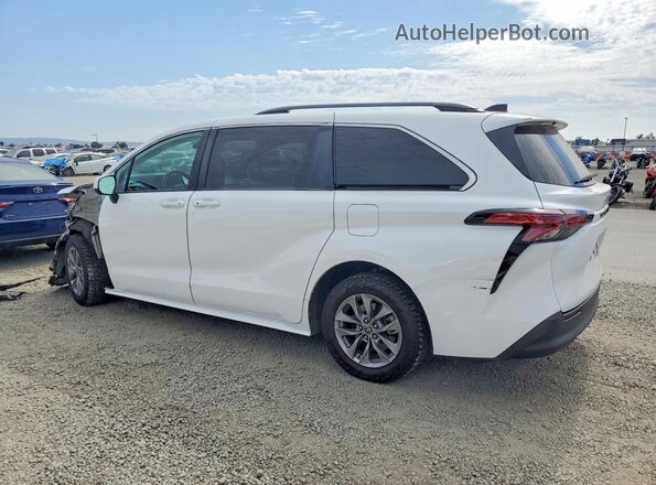 5TDBRKECXNS076505 2022 TOYOTA SIENNA White უკანა მარცხენა