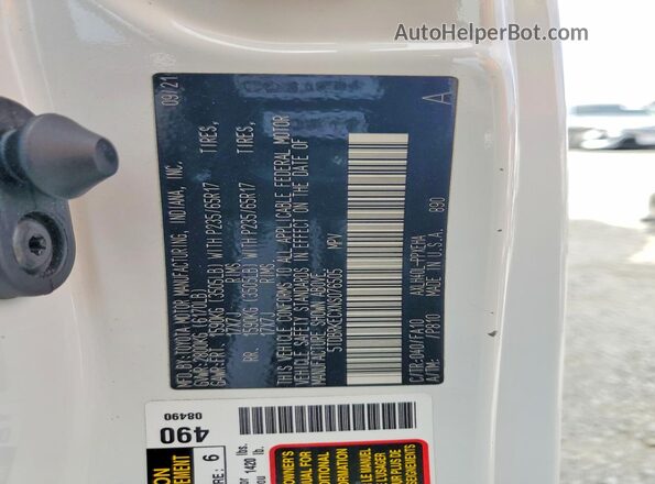 5TDBRKECXNS076505 2022 TOYOTA SIENNA White სალონის 360-გრადუსიანი ხედი