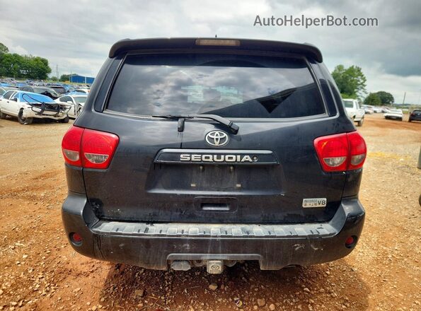 5TDBY5G12GS128096 2016 TOYOTA SEQUOIA Black Вид ззаду