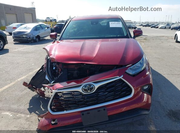 5TDBZRBH1LS510252 2020 TOYOTA HIGHLANDER Red Widok deski rozdzielczej