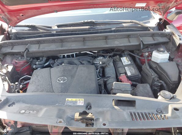 5TDBZRBH1LS510252 2020 TOYOTA HIGHLANDER Red Widok z tyłu
