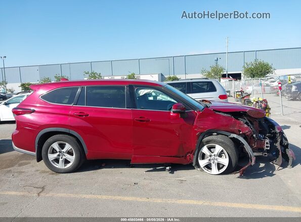 5TDBZRBH1LS510252 2020 TOYOTA HIGHLANDER Red Widok zestawu wskaźników