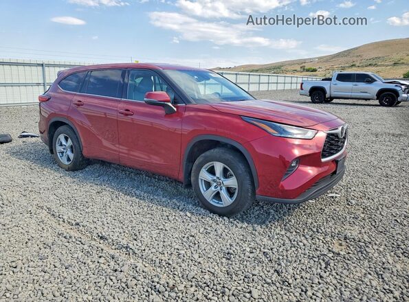 5TDBZRBH1MS547626 2021 TOYOTA HIGHLANDER Red Առջևի աջ
