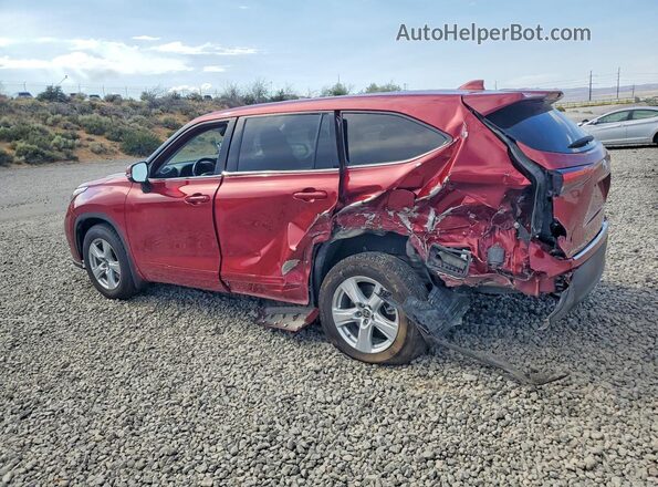 5TDBZRBH1MS547626 2021 TOYOTA HIGHLANDER Red Հետևի ձախ