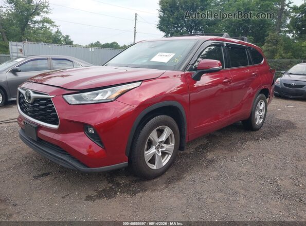 5TDBZRBH2LS025666 2020 TOYOTA HIGHLANDER Red Przód lewy
