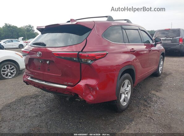 5TDBZRBH2LS025666 2020 TOYOTA HIGHLANDER Red Tył prawy