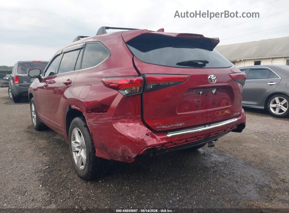 5TDBZRBH2LS025666 2020 TOYOTA HIGHLANDER Red Widok z przodu