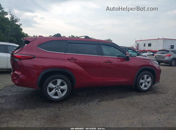 5TDBZRBH2LS025666 2020 TOYOTA HIGHLANDER Red Widok wnętrza z tyłu