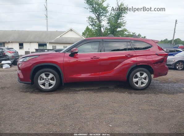 5TDBZRBH2LS025666 2020 TOYOTA HIGHLANDER Red Widok wnętrza 360 stopni