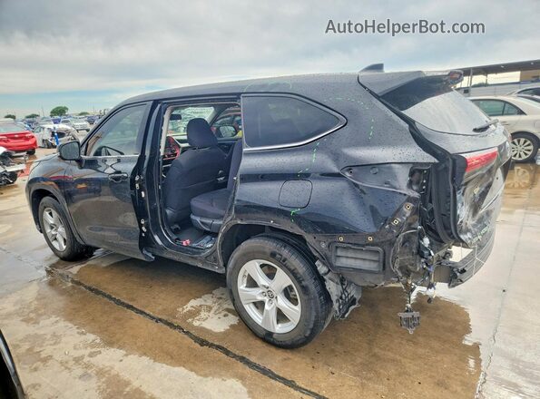 5TDBZRBH3LS500516 2020 TOYOTA HIGHLANDER Black Rear left