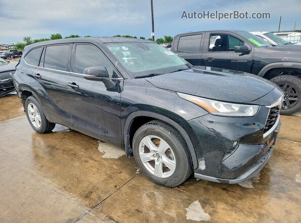 5TDBZRBH3LS500516 2020 TOYOTA HIGHLANDER Black Front right