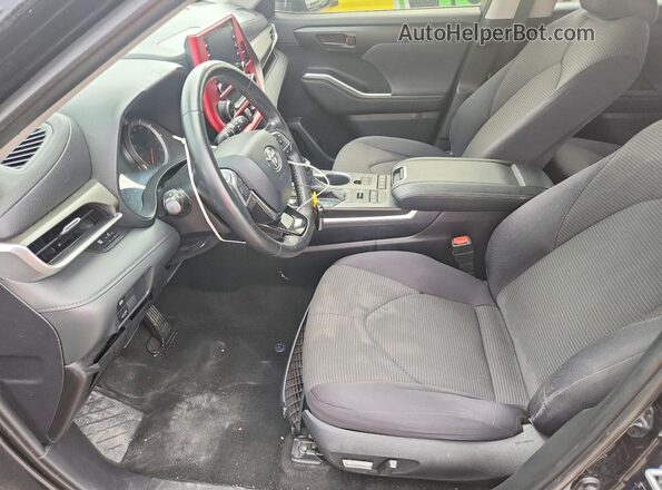 5TDBZRBH3LS500516 2020 TOYOTA HIGHLANDER Black Front interior view