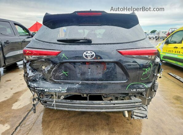 5TDBZRBH3LS500516 2020 TOYOTA HIGHLANDER Black Rear view