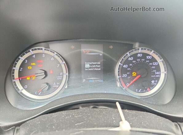 5TDBZRBH3LS500516 2020 TOYOTA HIGHLANDER Black Instrument cluster view