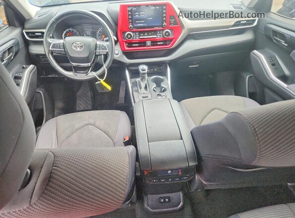 5TDBZRBH3LS500516 2020 TOYOTA HIGHLANDER Black Dashboard view