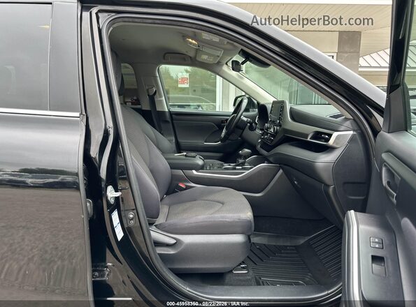 5TDBZRBH3MS525417 2021 TOYOTA HIGHLANDER Черный Вид салона спереди