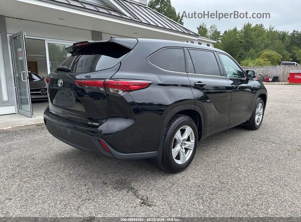 5TDBZRBH3MS525417 2021 TOYOTA HIGHLANDER Черный Задняя правая четверть