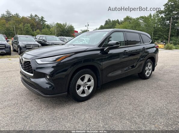 5TDBZRBH3MS525417 2021 TOYOTA HIGHLANDER Черный Передняя левая четверть