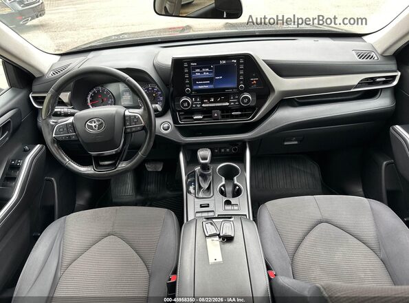 5TDBZRBH3MS525417 2021 TOYOTA HIGHLANDER Черный Вид спереди