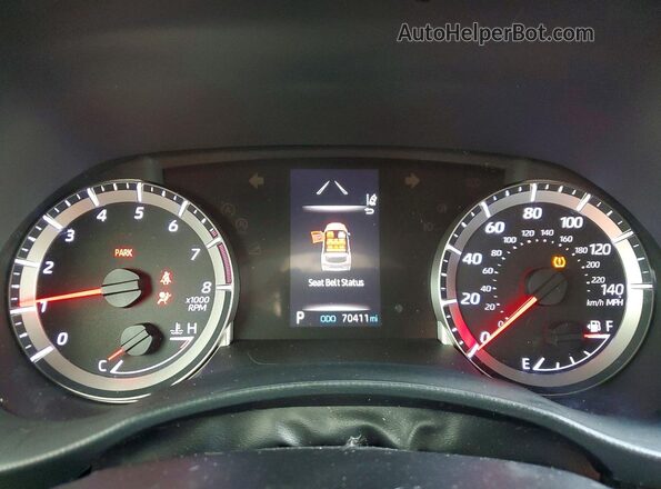 5TDBZRBH6LS050781 2020 TOYOTA HIGHLANDER White Вид щитка приладів
