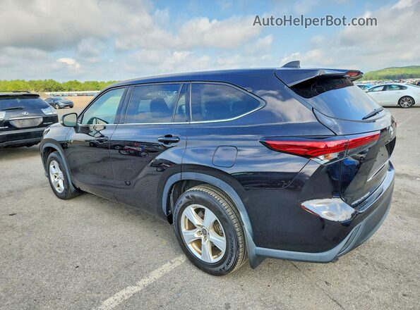 5TDBZRBH6NS190820 2022 TOYOTA HIGHLANDER Black Rear left