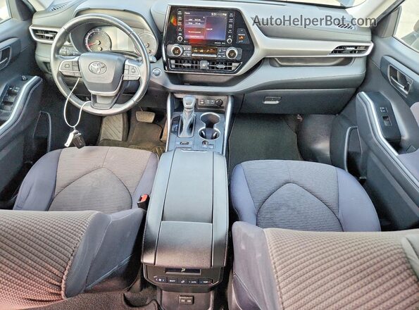 5TDBZRBH6NS190820 2022 TOYOTA HIGHLANDER Black Dashboard view