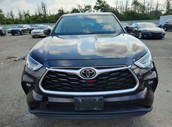 5TDBZRBH6NS190820 2022 TOYOTA HIGHLANDER Black Front view