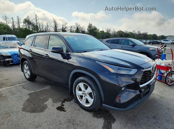 5TDBZRBH6NS190820 2022 TOYOTA HIGHLANDER Black Front right