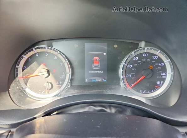5TDBZRBH6NS190820 2022 TOYOTA HIGHLANDER Black Instrument cluster view