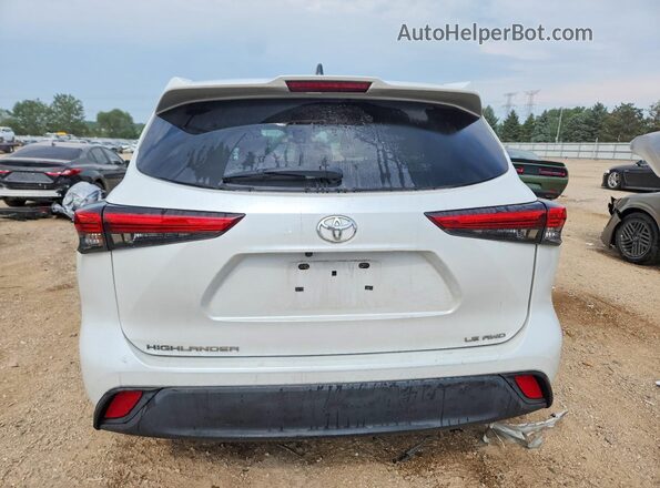5TDBZRBH7NS176893 2022 TOYOTA HIGHLANDER White უკანა ხედი