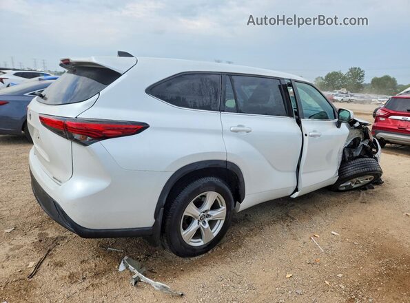 5TDBZRBH7NS176893 2022 TOYOTA HIGHLANDER White უკანა მარჯვენა