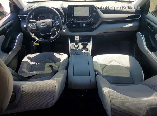 5TDBZRBH8MS530192 2021 TOYOTA HIGHLANDER White წინა პანელის ხედი