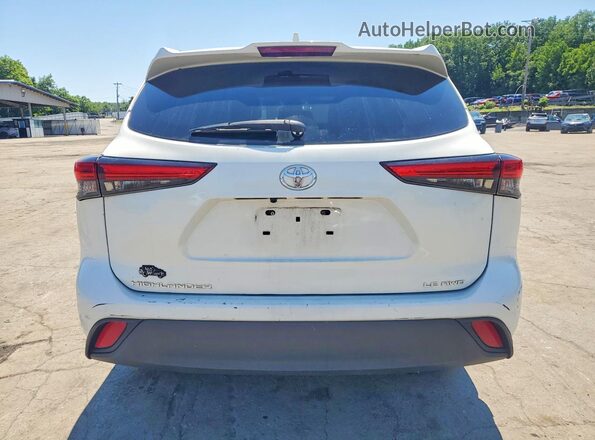 5TDBZRBH8MS530192 2021 TOYOTA HIGHLANDER White უკანა ხედი