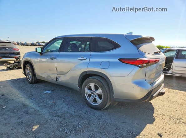 5TDBZRBH8MS550605 2021 TOYOTA HIGHLANDER Silver Tył lewy