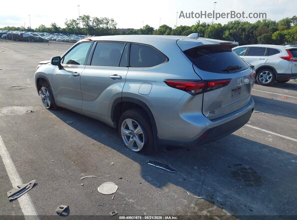 5TDBZRBH9MS559443 2021 TOYOTA HIGHLANDER Silver Tył lewy
