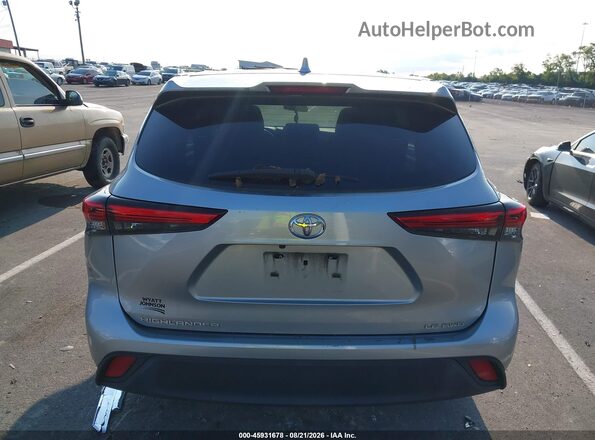 5TDBZRBH9MS559443 2021 TOYOTA HIGHLANDER Silver 