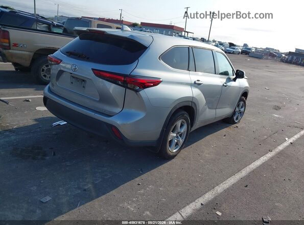 5TDBZRBH9MS559443 2021 TOYOTA HIGHLANDER Silver Tył prawy