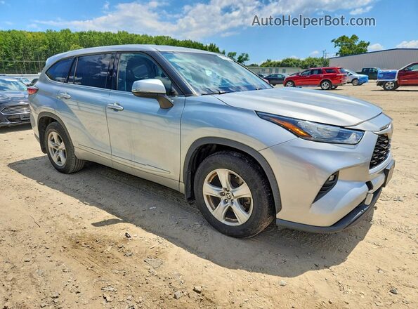 5TDBZRBHXLS015693 2020 TOYOTA HIGHLANDER Серебряный Передняя правая четверть