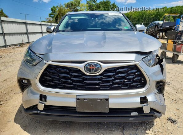 5TDBZRBHXLS015693 2020 TOYOTA HIGHLANDER Серебряный Вид спереди