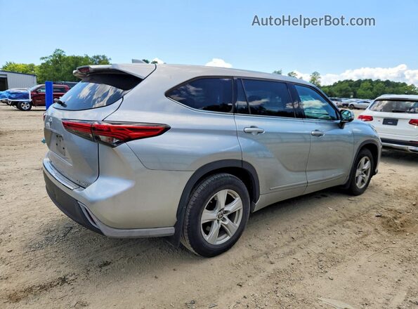 5TDBZRBHXLS015693 2020 TOYOTA HIGHLANDER Серебряный Задняя правая четверть