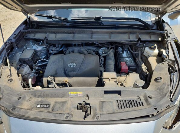 5TDBZRBHXLS015693 2020 TOYOTA HIGHLANDER Серебряный Вид подкапотного пространства